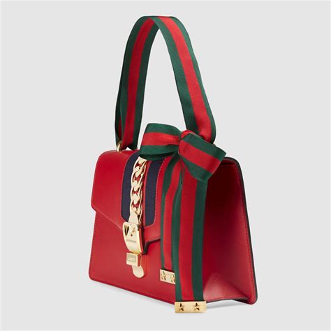 gucci sylvie red replica|gucci handbags false.